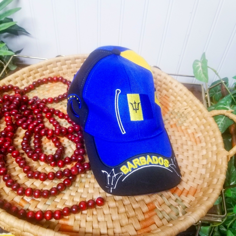 Barbados Blue and Yellow Baseball Cap